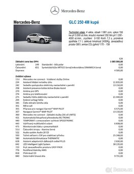 Mercedes-Benz GLC 250 AMG Coupé, CZ, servis MB, 99tkm - 14