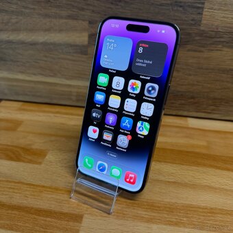 IPhone 14 Pro 256GB, fialový, 100% baterie, eSIM (záruka) - 14