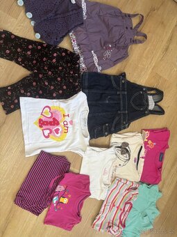 Velký balík 116ks kojeneckého oblečení na holčičku vel.50-86 - 14