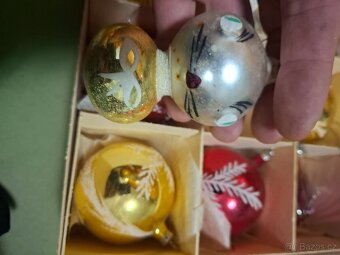 Staré retro originál vánoční ozdoby - 14