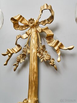Luxusní nástěnné lampy neoklasicistní – zlacený bronz - 14