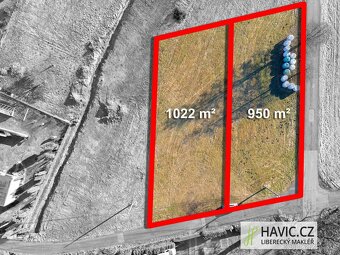Prodej stavebních pozemků, 950 m2 a 1.022 m2, Liberec XX-Ost - 14