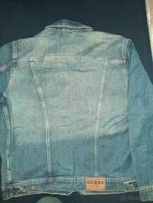 GUESS JEANS BUNDA MODRÁ - XL, 100% STAV Džínová bunda Dziska - 14