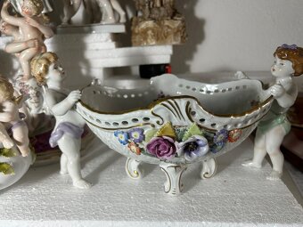 Meissen Dresden porcelanovy svietnik misa a dalsie - 14