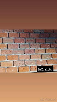 Cihlové obkladové pásky z cihly r - 14