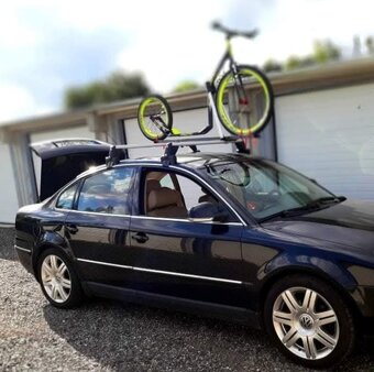 Vw Passat b5.5 sedan  / original příčníky + nosiče kol.. - 14