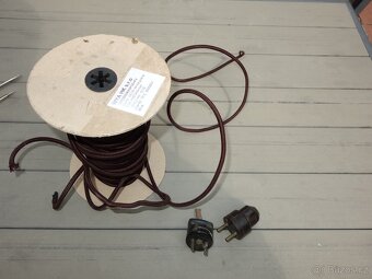STOJACÍ LAMPA chrom a dřevo - 14