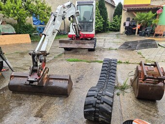 Minibagr Takeuchi Tb135 3.5 Nový komplet podvozek 3x lžíce - 14