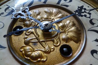 1900 sloupkové hodiny s orlicí Junghans - 14