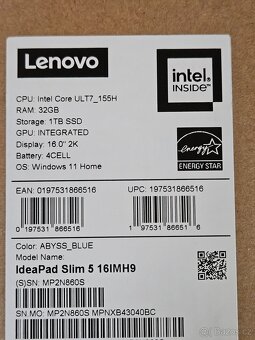 OLED 2K 120HZ_LENOVO SLIM 5-16IMH9_U7-155H_32GB_1TB_ARC - 14