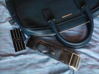 Vlněný kabát Ermenegildo Zegna, kožená brašna Zegna - 14