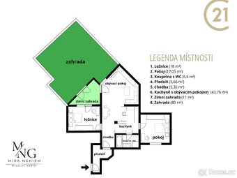 Jedinečný byt 3+kk s vlastní zahradou v klidném prostředí - 14