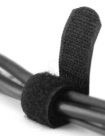 Suchý zip 10x1 cm na kabely vázací program s očkem 10ks - 14