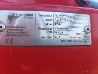 Kverneland TAARUP 8090C - obraceč píce - 14