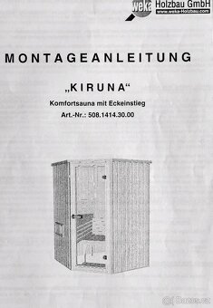 Finská sauna Weka Kiruna 145x145cm - 14