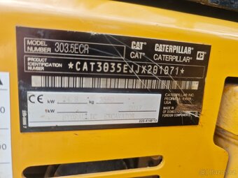 Pásový minibagr Caterpillar 303.5 E - 14