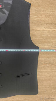 Společenský oblek, sako, vesta, kalhoty vel. 48 - 14