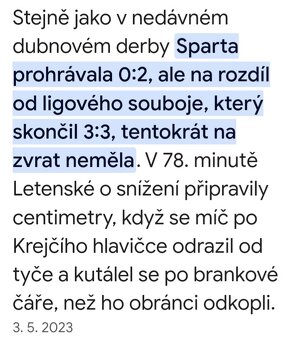 Vlaječka AC SPARTA - SK SLAVIA z FINÁLE POHÁRU 3.5.2023. - 14