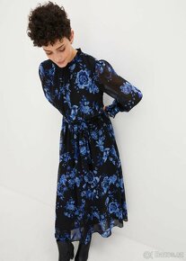Nádherné šifónové elegantní šaty 38/40 - 14