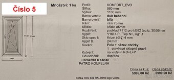 Plastové okna, balkonové dveře VEKRA - 14