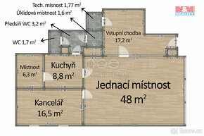 Pronájem kancelářského prostoru, 105m², Kdyně, ul. Náměstí - 14
