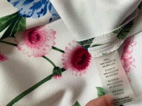 Nové výrazné květinové midi šaty Calvin Klein, vel. 40 - 14