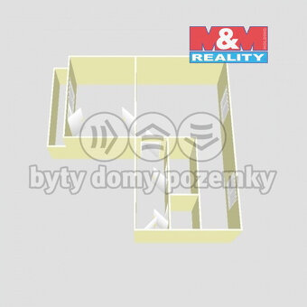 Pronájem bytu 2+kk, 50 m2, ul. Masarykova, Roztoky - 14