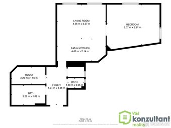 Prodej bytu 2+kk s komorou na ulici Špitálka, ev.č. 00714 - 14