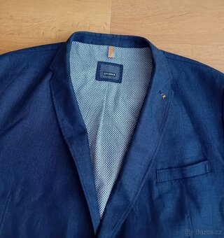Calamar pánské sako vel. 3XL len + bavlna nové - 14