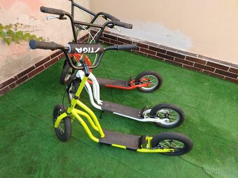 3 téměř nejeté koloběžky 2x Yedoo OX + 1x Stiga AIR SCOOTER - 14