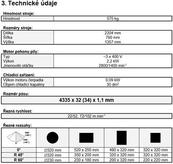 BOMAR STG 510.320 GM - PÁSOVÁ PILA NA KOV ČESKÉ VÝROBY - 14