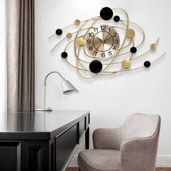Galaxy nástěnné kovové hodiny 78 cm - 14