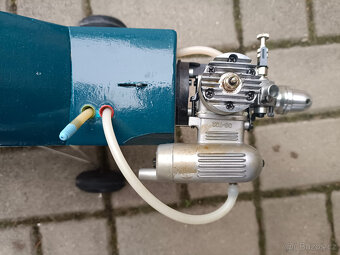 Starší ale nové nelétané rc letadlo motor OS MAX cca nový - 14