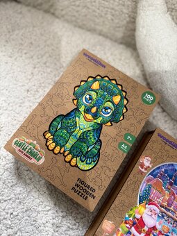 Luxusní, dřevěné puzzle WOODLIKA - 14