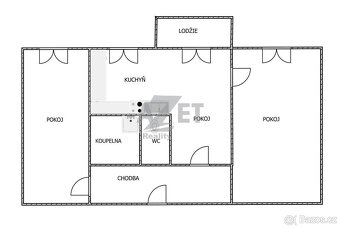 Prodej, byt 3+1, 52 m2, Ostrava - Poruba, ul. Moyzesova - 14