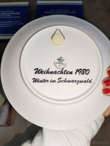 Porcelánové dekorativní talíře ZIMA - 14