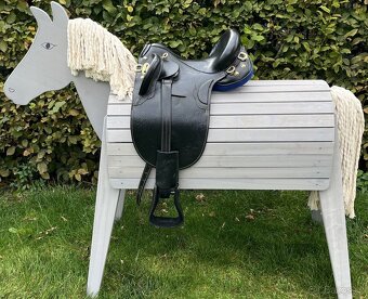Australské sedlo bez hrušky černé krátké - 14