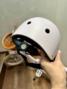 Růžové kolo Banwood bike s přídavnými kolečky - 14