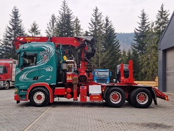 Lesovoz LESOVÚZ Scania V8 R580 do drewna lasu stos dłużyca - 14