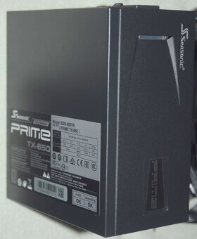 SEASONIC zdroj 650W PRIME TX-650,80+ TITANIUM, NOVÝ - 14