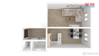 Pronájem bytu 1+1, 38 m², Plzeň, ul. Čechova - 14