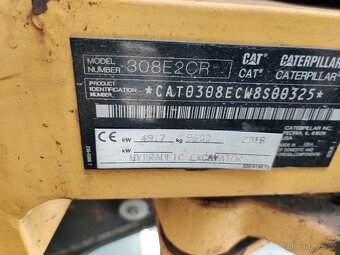 Pásový minibagr CAT 308E2CR - 14