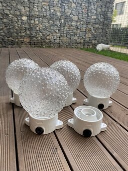 Retro porcelánové svietidlá DDR bublinkové & kryštál. - 14