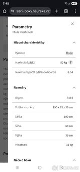 Rakev na auto Thule Pacific 600 - 14