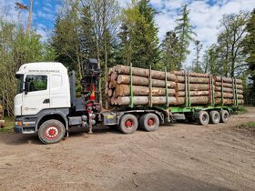 lesovůz Traktor Scania R420 6x6 + Epsilon 165Z + Umikov - 14