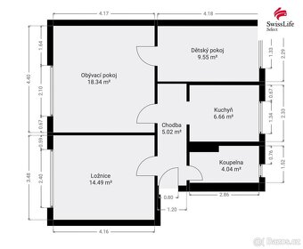 Prodej bytu 3+1 70 m2 Stránského, Litoměřice - 14