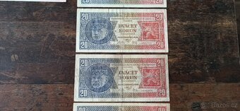 Bankovky a státovky 1919-1945, ČSR. Protektorát. - 14