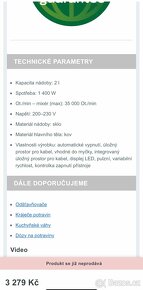 Výkonný stolní mixer philips - skleněná nadoba - 14