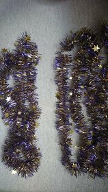 Vánoční řetězy, baňky, ubrusy,...retro - 14