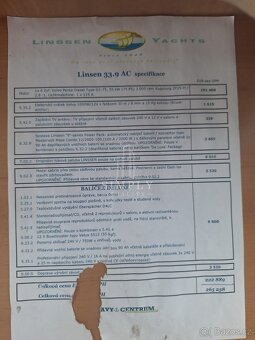 Kajutová loď Linssen 33.9 ,11m, Praha - Západ, ev.č. 00313 - 14